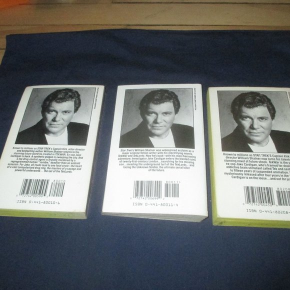 Mixed Lot of 3 TekWar Paperback books from William Shatner (Ace Books, 1990s) - Picture 2 of 4